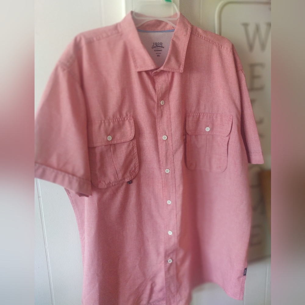 Izod big men's shirt Saltwater short sleeve New with out tag Xxl